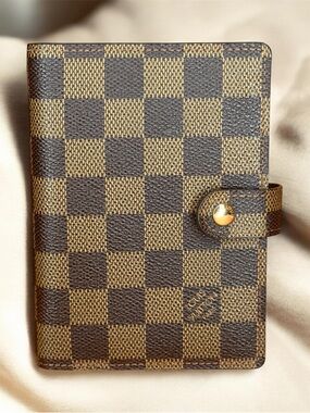 Louis Vuitton PM Agenda Damier Ebene Planner Organizer Notebook Cover Wallet